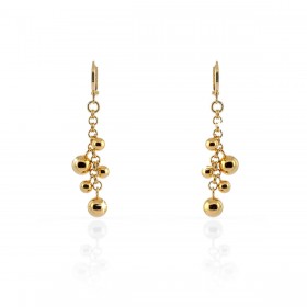 Orecchini Pendenti Unoaerre Bronzo Sfere Gold EXO409/1