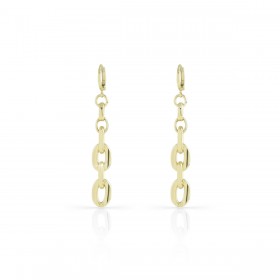 Orecchini Pendenti Unoaerre Bronzo Catena Gold EXO411/1