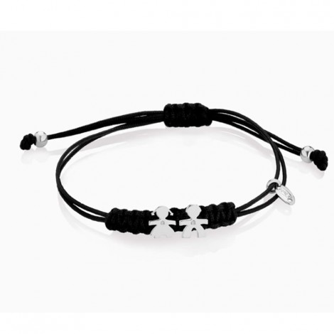 Bracciale Le Bebé Briciole Cordino Nero  LBB303