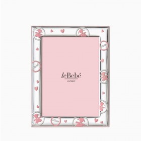 Le Bebè - Cornice Piccola Bimba Linea Ciuccio LB208/9R
