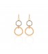 Orecchini Pendenti Unoaerre Bronzo Bicolor EXO416/1
