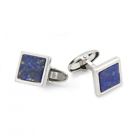 Gemelli Argento Lapislazzuli Quadrati  Unoaerre FFG25/03