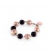 Bracciale Sfere Rose Nere Unoaerre EXB4214