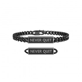 Bracciale Kidult Never Quit Nero 731804