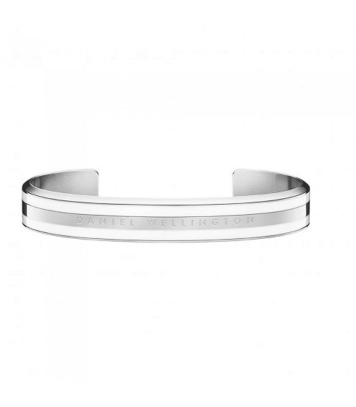 Bracciale Donna Daniel Wellington Classic Satin Bianco/Acciaio Mis.M DW00400006 Bracciale Donna Daniel Wellington Classic Satin Bianco/Acciaio Mis.M DW00400006