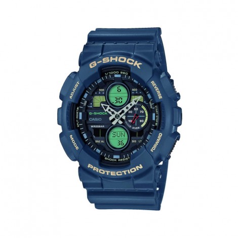 Orologio Casio Uomo Gomma G-Shock Blu GA-140-2AER