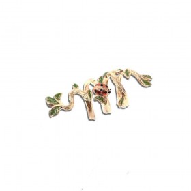 Anello Donna Raggi Rosato a Spirale con Coccinella