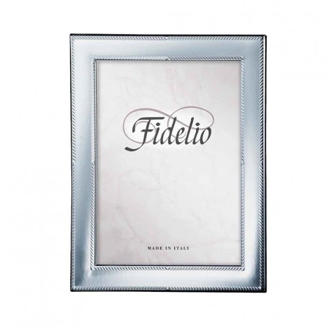 Cornice Argento con Bordi Lavorati 13x18 cm