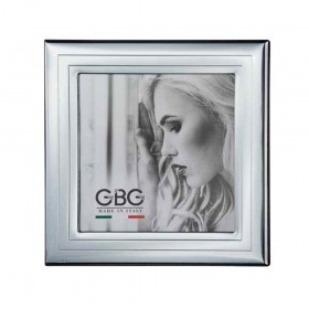 Cornice Argento Modello Scalini 20x20 cm