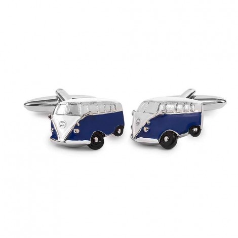 Gemelli Camicia Modello Furgoncino VW Blu F161-01
