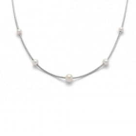 Collana Miluna Argento e Perle PCL5622