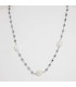 Collana Miluna Argento Ematite Perle Barocche PCL5704
