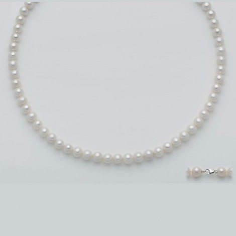 Collana Miluna Perle E Oro Bianco PCL4199