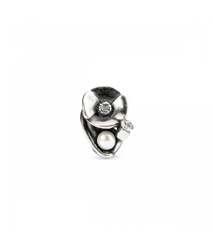Charm Trollbeads Papavero di Agosto TAGBE-00034 Charm Trollbeads Papavero di Agosto TAGBE-00034