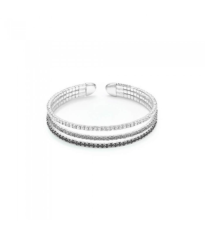 Bracciale Donna 3 Fili Bianco Grigio Nero Kiara Basik KBRD1272B Bracciale Donna 3 Fili Bianco Grigio Nero Kiara Basik KBRD1272B