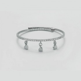 Bracciale Donna con Cuori Pendenti Kiara Design KBRD1439B