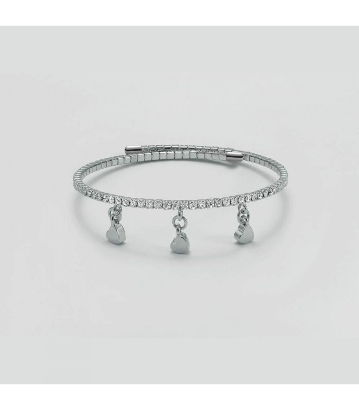 Bracciale Donna con Cuori Pendenti Kiara Design KBRD1439B Bracciale Donna con Cuori Pendenti Kiara Design KBRD1439B