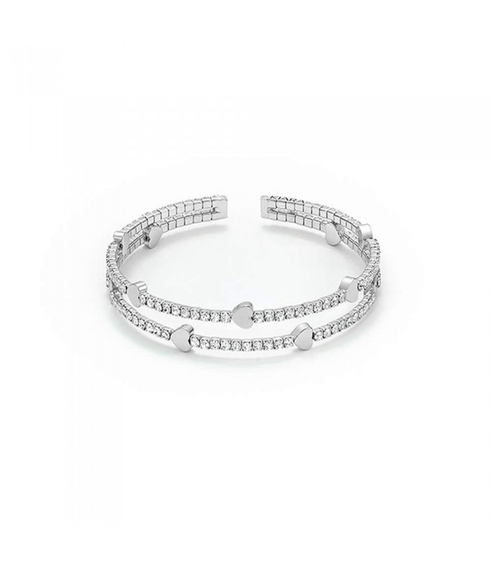 Bracciale Donna 2 Fili con Cuori Kiara Design KBRD1276B Bracciale Donna 2 Fili con Cuori Kiara Design KBRD1276B