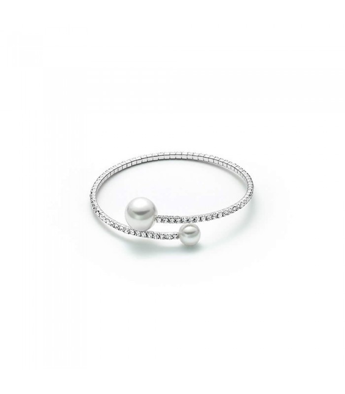 Bracciale Donna con 2 Perle Kiara BR689B Bracciale Donna con 2 Perle Kiara BR689B