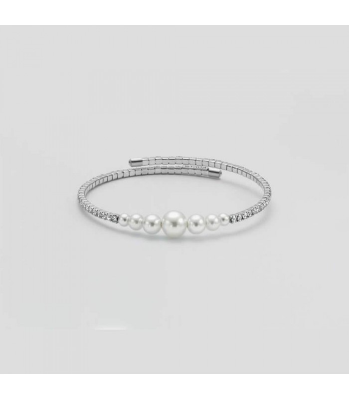 Bracciale Donna Kiara con Pietre e Perle KBRD1538B Bracciale Donna Kiara con Pietre e Perle KBRD1538B