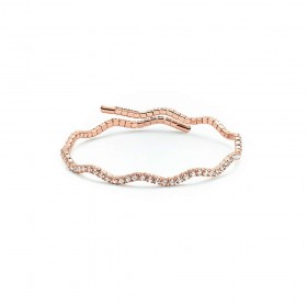 Bracciale Donna Rosato Motivo Onda Kiara Basik KBRD1447R