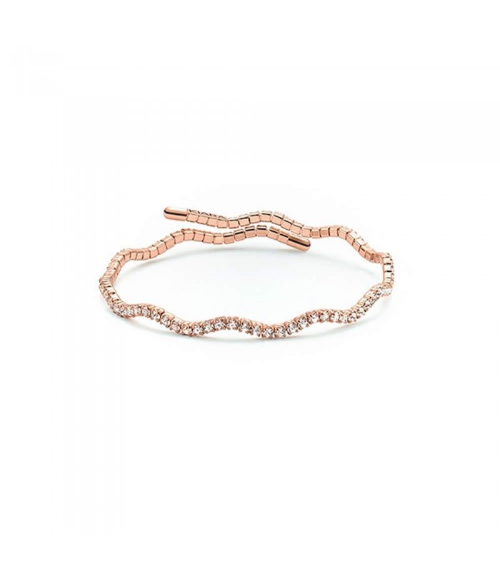 Bracciale Donna Rosato Motivo Onda Kiara Basik KBRD1447R Bracciale Donna Rosato Motivo Onda Kiara Basik KBRD1447R
