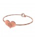 10 Buoni Propositi Bracciale Donna Skin Rose Cuore - B5451/RO