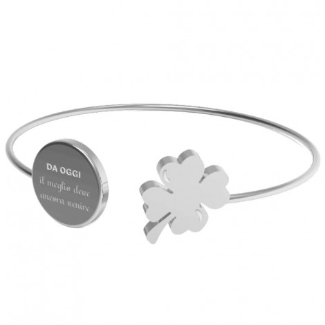 10 Buoni Propositi Bracciale Silver/ Da Oggi il Meglio Deve Ancora Venire - B5470