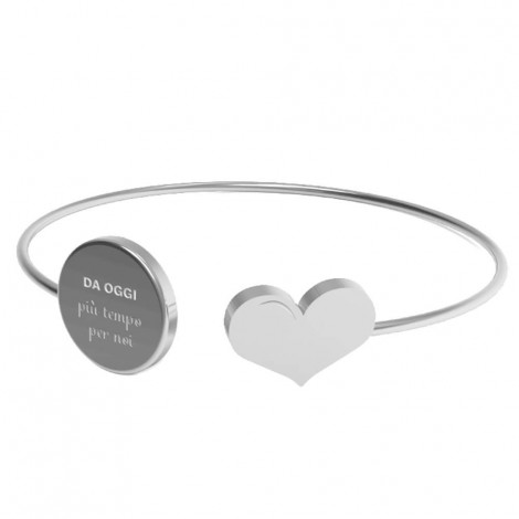 10 Buoni Propositi Bracciale Silver/ Da Oggi Più Tempo per Noi - B5471