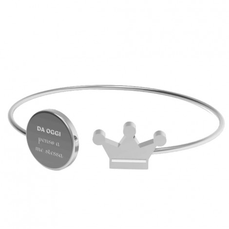 10 Buoni Propositi Bracciale Silver/ Da Oggi Penso a Me Stessa - B5472