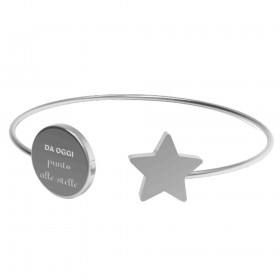 10 Buoni Propositi Bracciale Silver/ Da Oggi Punto alle Stelle - B5473