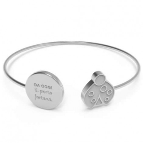 10 Buoni Propositi Bracciale Silver/ Da Oggi Ti porto Fortuna - B5478