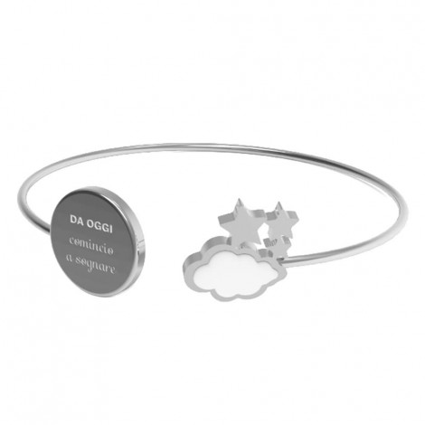 10 Buoni Propositi Bracciale Silver/ Da Oggi Comincio a Sognare - B5479