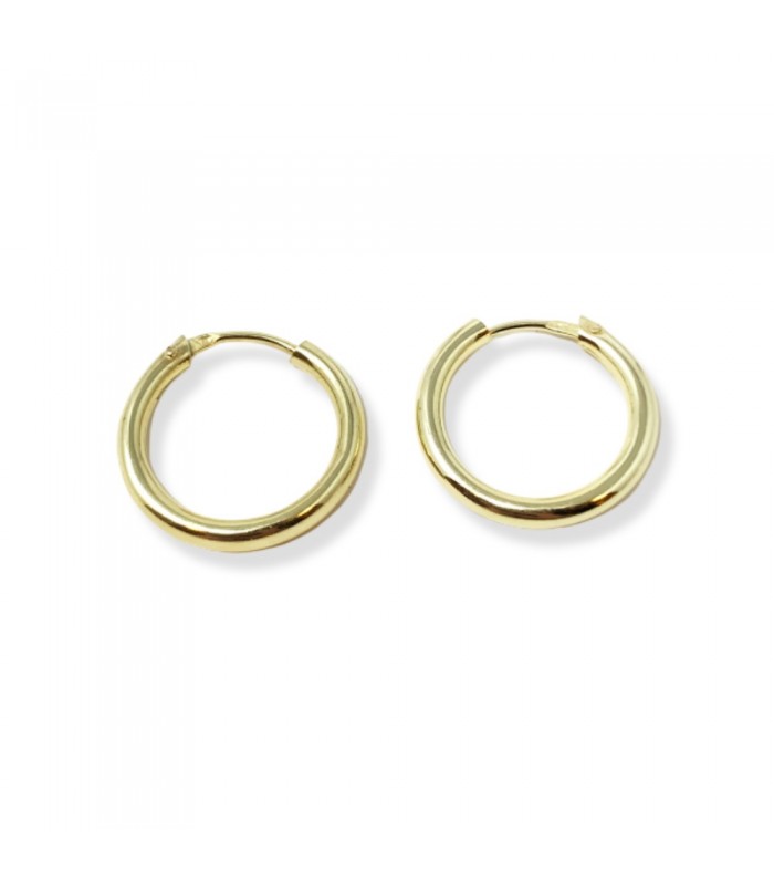 Orecchini a Cerchio 1,5cm Donna Raggi Argento 925 Dorato RA/008218 Orecchini a Cerchio 1,5cm Donna Raggi Argento 925 Dorato RA/008218