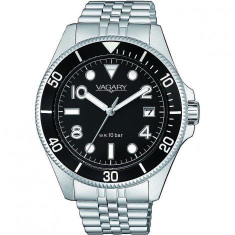 Orologio Uomo Vagary Aqua39 Black VD5-015-51