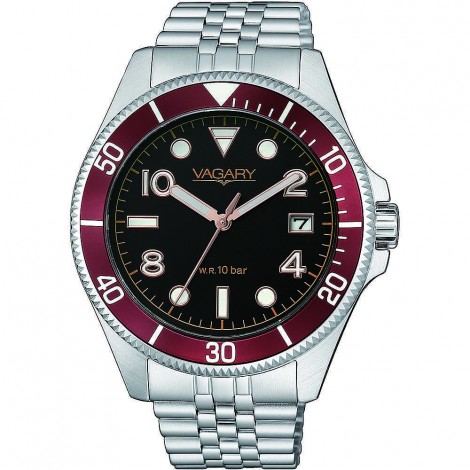 copy of Orologio Uomo Vagary Aqua39 Nero/Rosso VD5-015-53