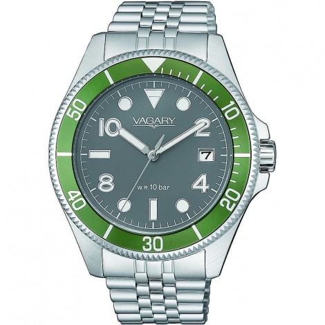 Orologio Uomo Vagary Aqua39 Nero/Verde VD5-015-61