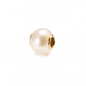 Charm Trollbeads Perla e Oro TAGBE-00086