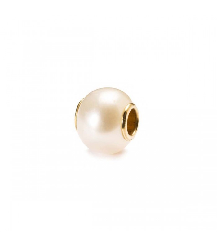 Charm Trollbeads Perla e Oro TAGBE-00086 Charm Trollbeads Perla e Oro TAGBE-00086