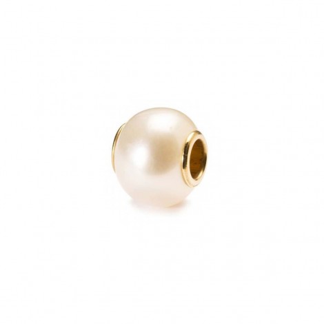 Charm Trollbeads Perla e Oro TAGBE-00086