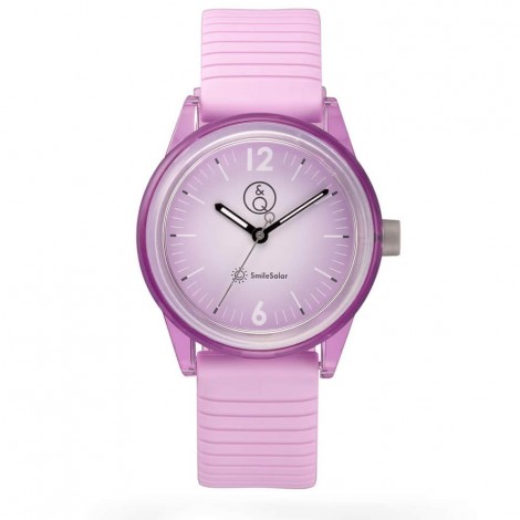 Orologio Smile Solar Lilla Donna Gomma RP18J014Y