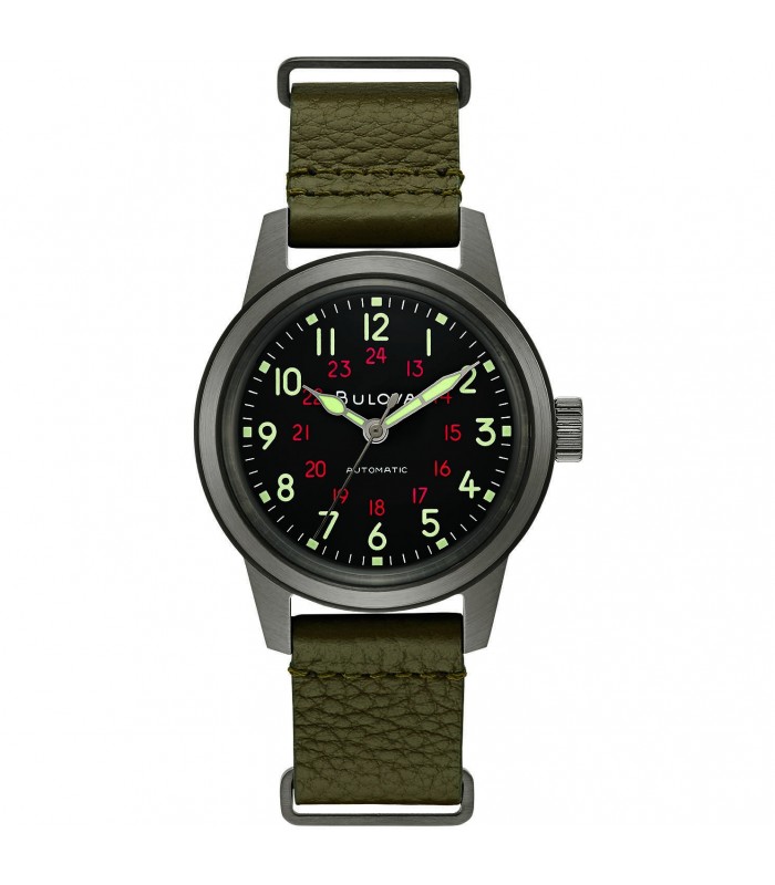 Orologio Uomo Bulova Military Vintage 98A255 Orologio Uomo Bulova Military Vintage 98A255