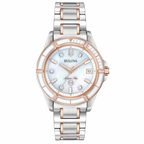 Orologio Donna Bulova Diamonds Bianco 98P187