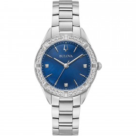 Orologio Donna Bulova Diamonds Blu 96R243