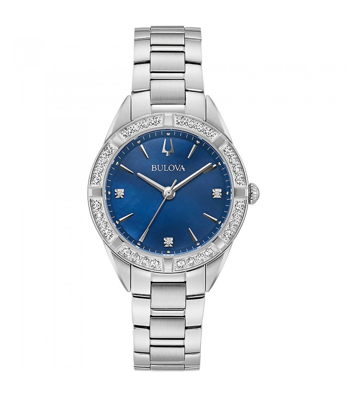 Orologio Donna Bulova Diamonds Blu 96R243 Orologio Donna Bulova Diamonds Blu 96R243