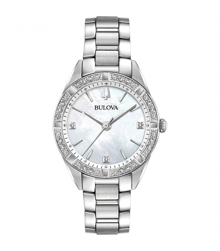 Orologio Donna Bulova Diamonds 96R228 Orologio Donna Bulova Diamonds 96R228